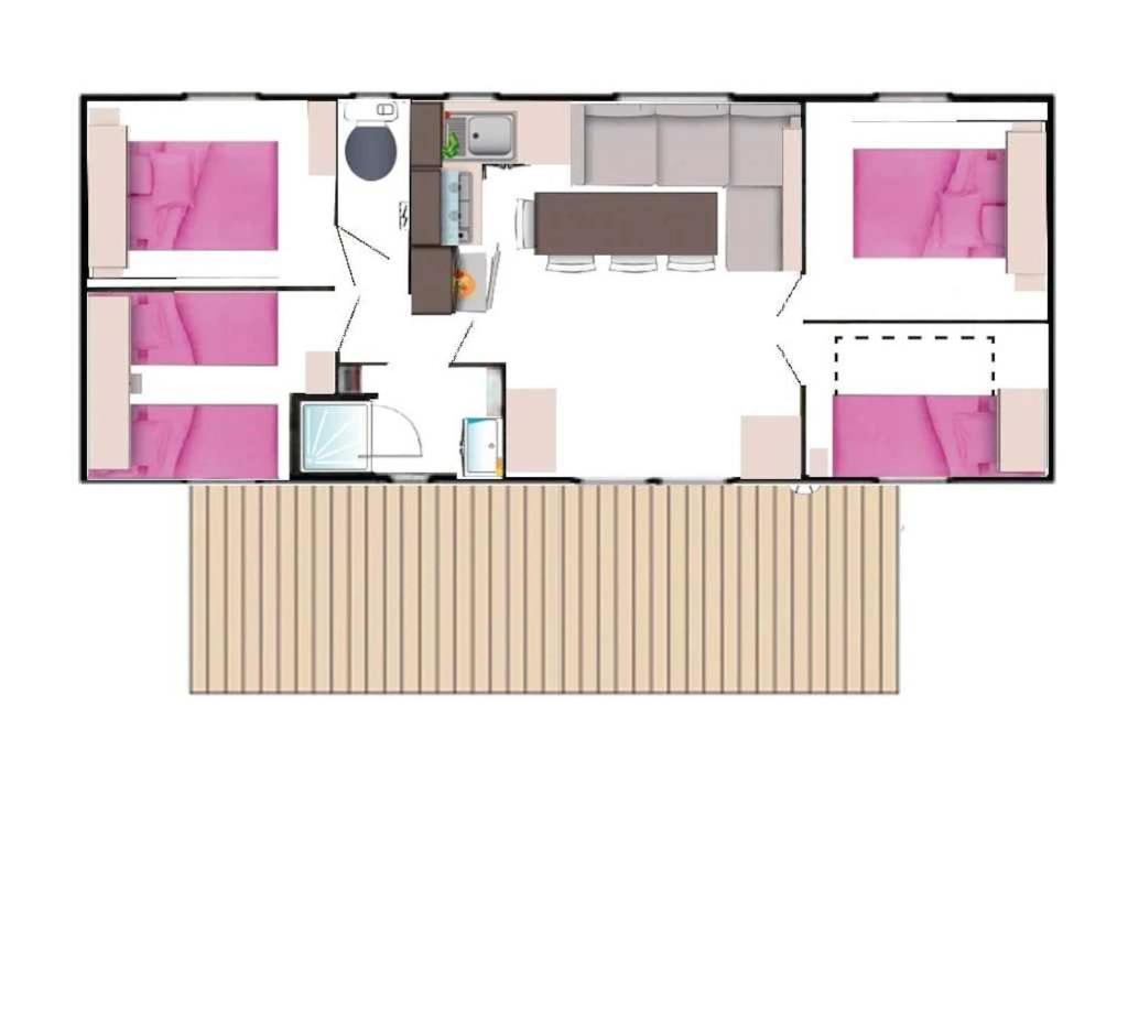 Camping 4 Etoiles - Piscine - Ccaaeah Ла-Боль-Эскублак Экстерьер фото